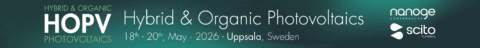 Towards entry "The 18th International Conference on Hybrid and Organic Photovoltaics (HOPV26) is now open for registration"